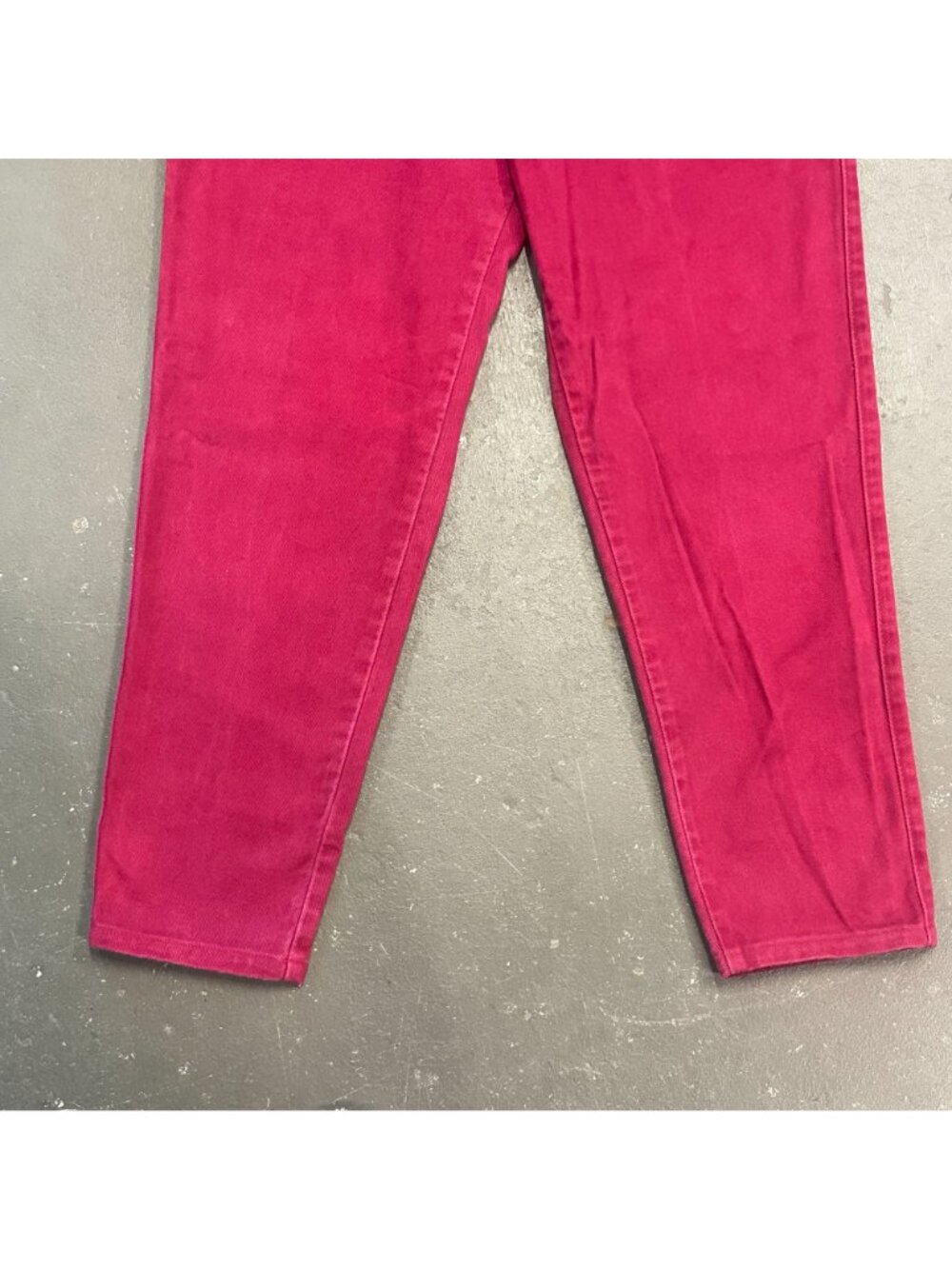 Vtg Sasson Fuchsia Burgundy Jeans 11/12 High Waist 80s Dopamine Maxamalist - Picture 4 of 16